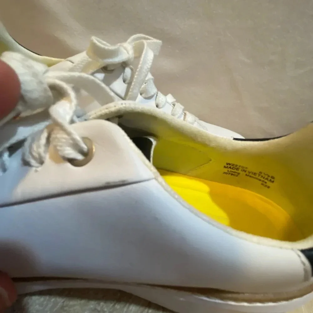 Cole Haan grand pro top spin leather sneaker 8.5 leather white - Picture 9 of 13